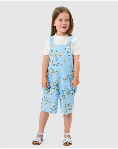 Goldie + Ace - Floral Nikki Pocket Shortall - Babies-Kids