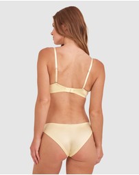 Bras N Things - Bethany Essentials Double Push Up Bra-Yellow