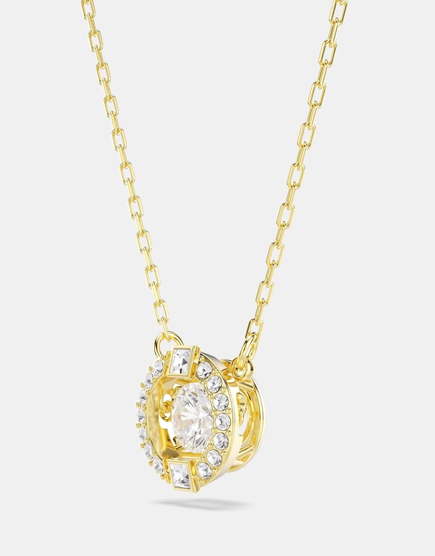 Swarovski - Una Angelic Pendant, Mixed Cuts, White, 18K Gold Finish
