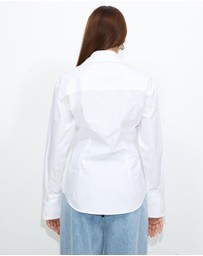 Dazie - Em Asymmetrical Button Up Shirt