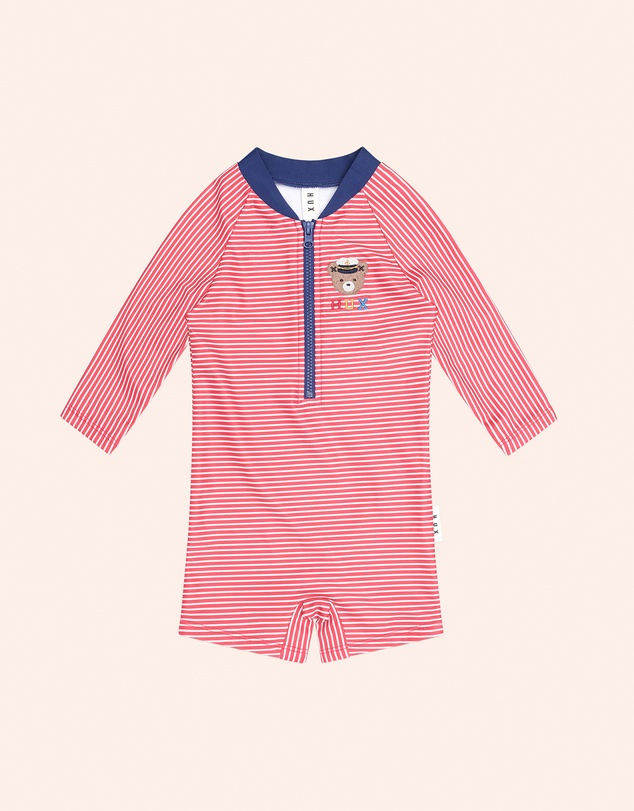 Huxbaby - Red Stripe Hux Rashsuit - Babies-Kids