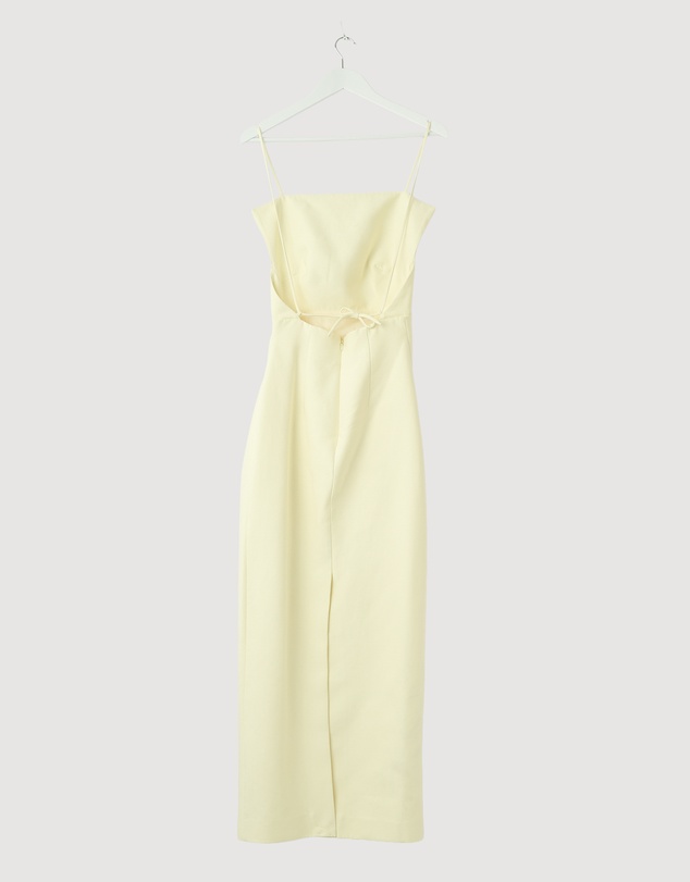 Revibe - Repaired Shona Joy Otis Draped High Neck Midi Dress - AU 6