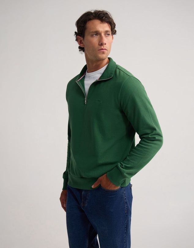 Oxford - Wyatt Zip Neck Sweatshirt