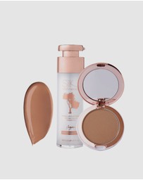 Silk Oil of Morocco - Silk Oil of Morocco Perfect Match Foundation - Value Pack -  Dark Tan