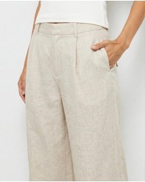 AERE - Straight Leg Linen Pants