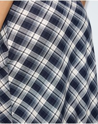 Dazie - Bronte Bias Cut Check Maxi Skirt