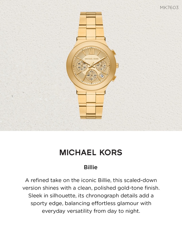 Michael Kors - Billie Gold Tone Chronograph Watch