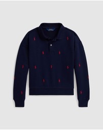 Polo Ralph Lauren - Polo Pony Fleece Polo Sweatshirt - ICONIC EXCLUSIVE - Teens
