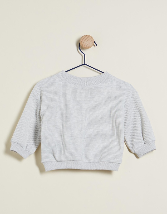 All Fenix - Mini Waffle Crew Jumper - Babies-Kids