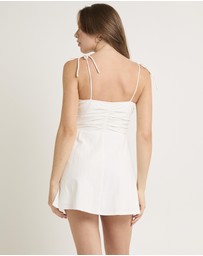 Subtitled - Josie Tie Shoulder Mini Dress