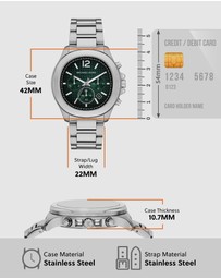 Michael Kors - Sage Silver Tone Chronograph Watch