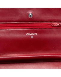 Pre-Loved by Azura Reborn - Pre-Loved CC Quilted Lambskin Wallet on Chain