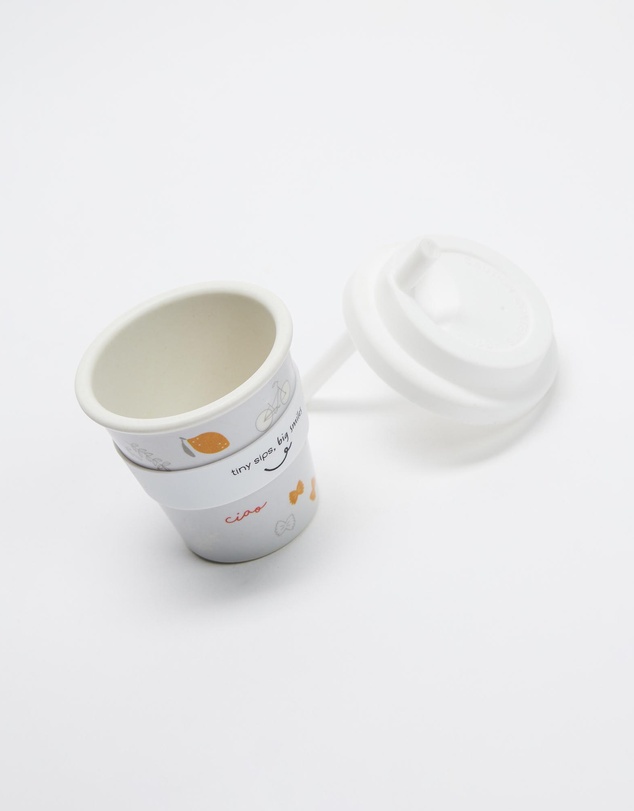 itti bitti - Bamboo Reusable Baby Cino Cup With 2 Straws - Babies-Kids