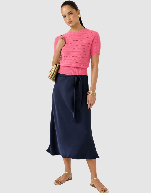 SACHA DRAKE - Eyelet Knit Top