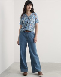 Seasalt - Seasalt Cornwall Blue Barnoon Top