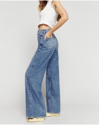 Reformation - Cary High Rise Slouchy Wide Leg Jeans
