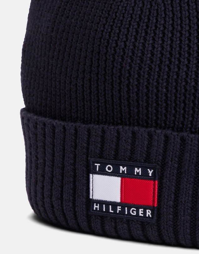Tommy Hilfiger - Heritage Flag Rib-Knit Beanie - Kids