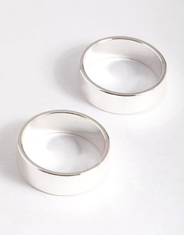 Lovisa - Silver Plated Double Cigar Band Ring