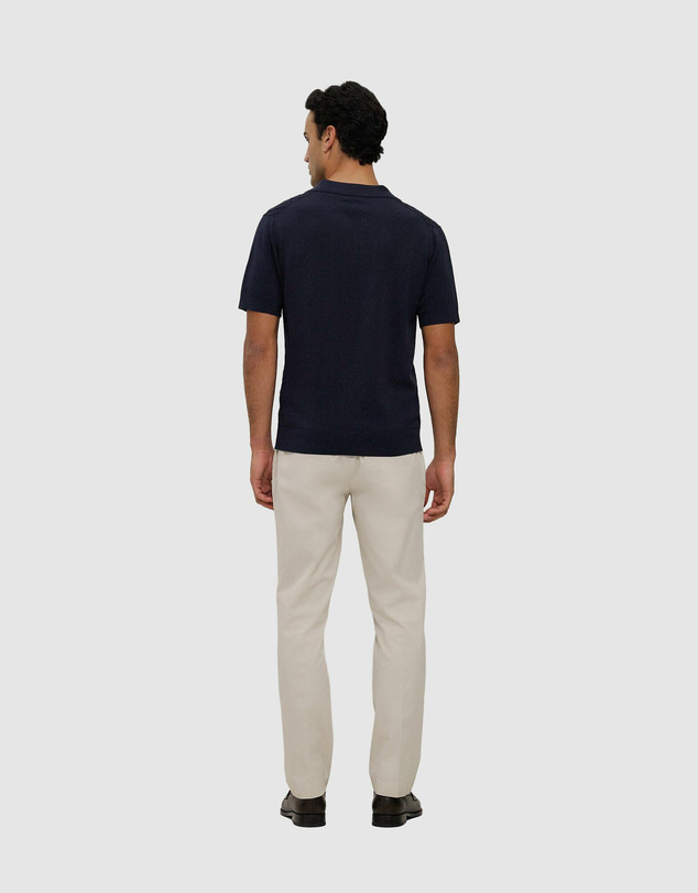 Trenery - Mercerised Diamond Knit Polo