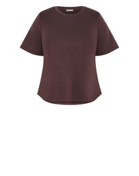 City Chic - Mae Short Sleeve Sweat Top
