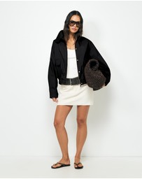 AERE - Ines Funnel Neck Bomber