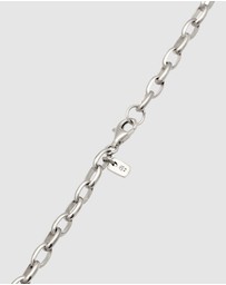 Kuzzoi - ICONIC EXCLUSIVE - Bi-Color Oval Link Chain Necklace in 925 Sterling Silver