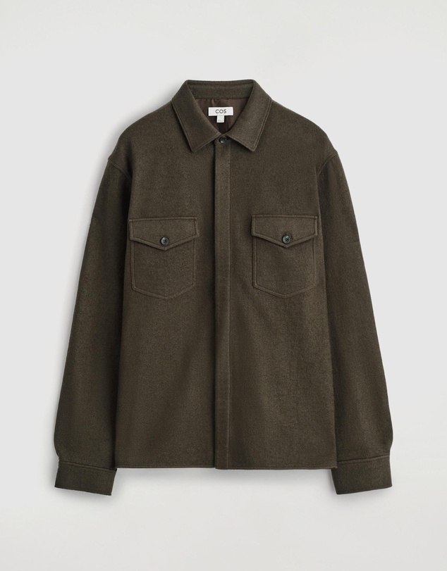COS - Relaxed Boiled-Wool Overshirt