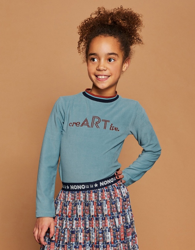 NONO - Kusan Long Sleeve Velour Rib Tee - Kids-Teens