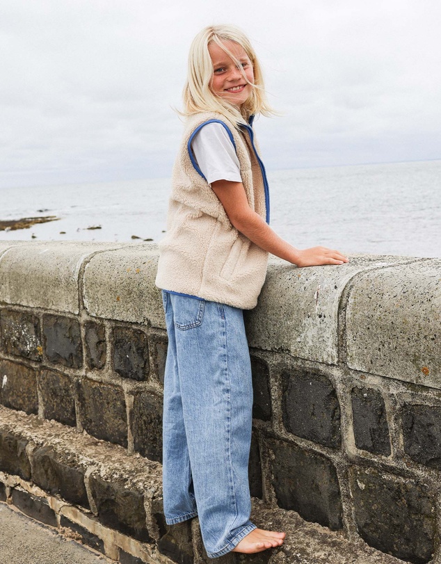 Skwosh - Skwosh Kids Sherpa Vest in Natural