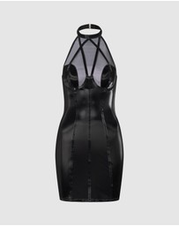 Ann Summers - Shade PU Dress Black
