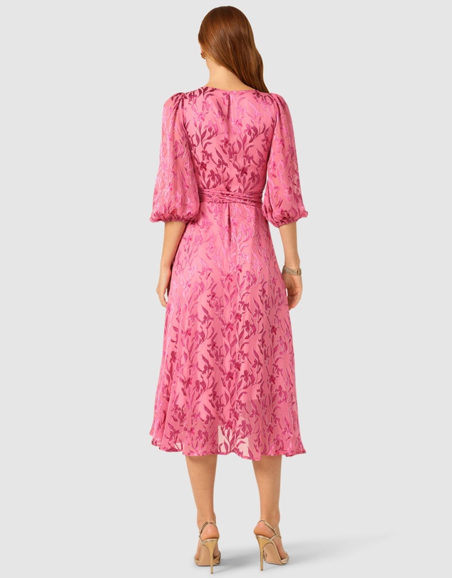 SACHA DRAKE - Sherbet Breeze Midi Wrap Dress