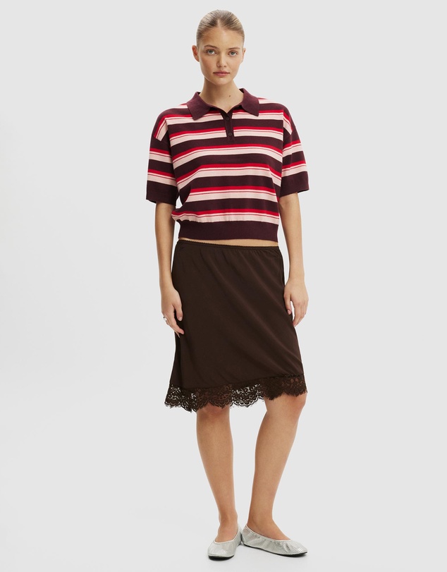 Cotton On - SS Boxy Polo Knit Jumper