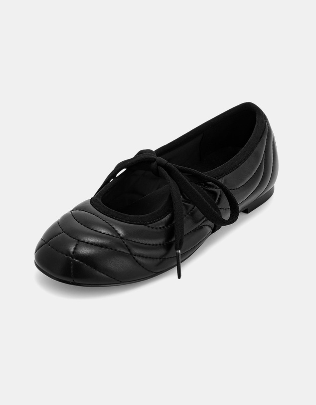 JW PEI - Erika Topstitching Lace-Up Ballet Flats