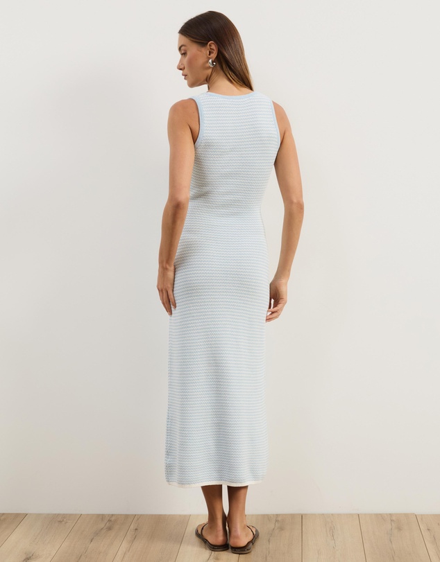 Atmos&Here - Juni Sleeveless Stripe Knit Dress