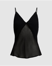 Polo Ralph Lauren - Sheer-Paneled Camisole - ICONIC EXCLUSIVE
