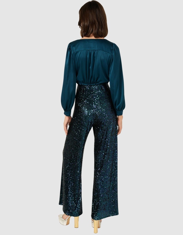 SACHA DRAKE - Sequin Palazzo Pant