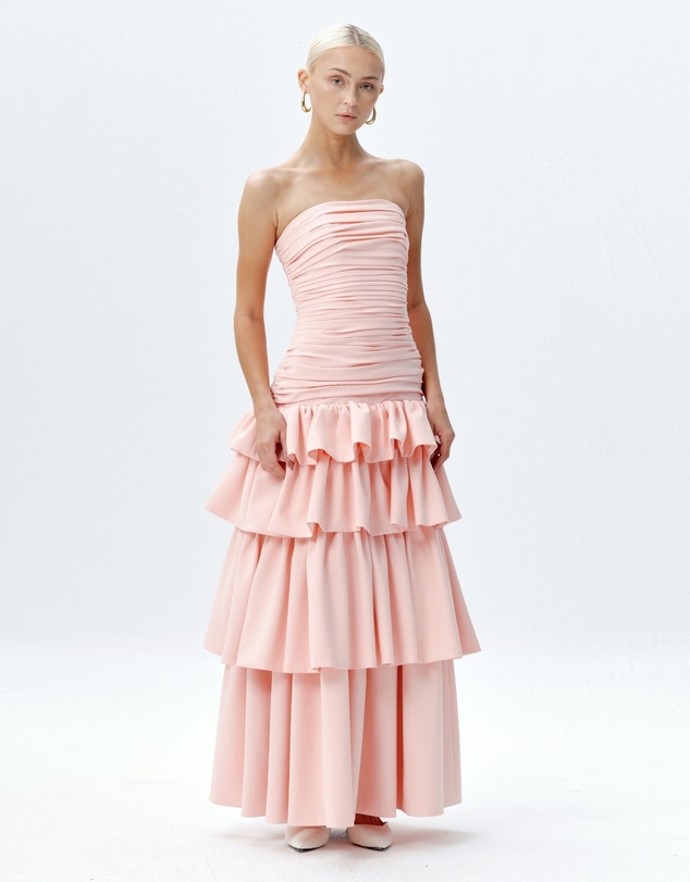JUSTIN TONG - Elara Ruffle Dress