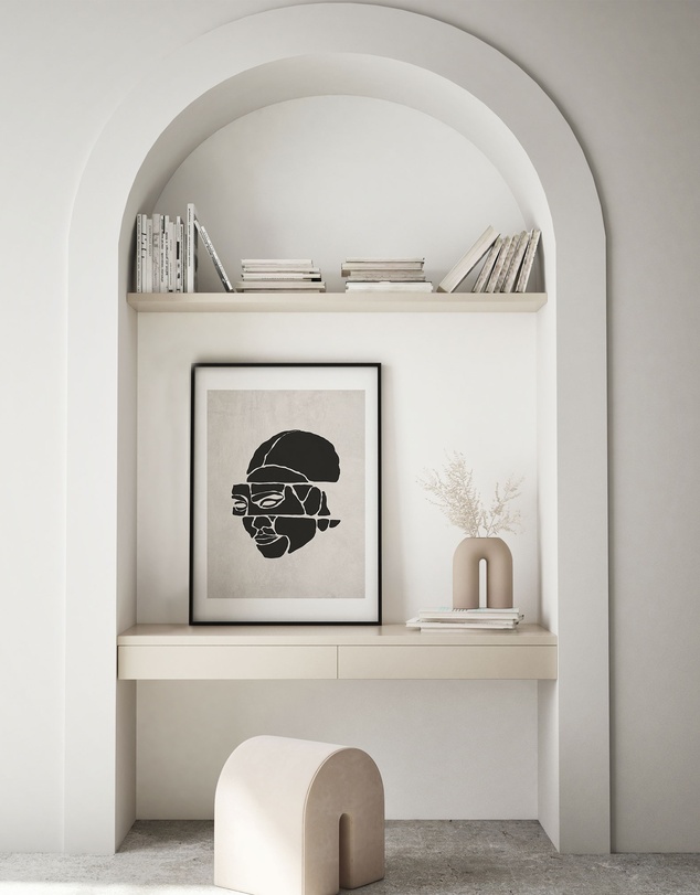 Olive et Oriel - Beauté en Morceaux II Art Print