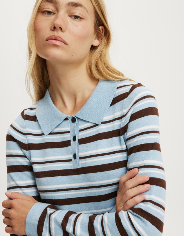 Cotton On - Sara Knit Ls Polo