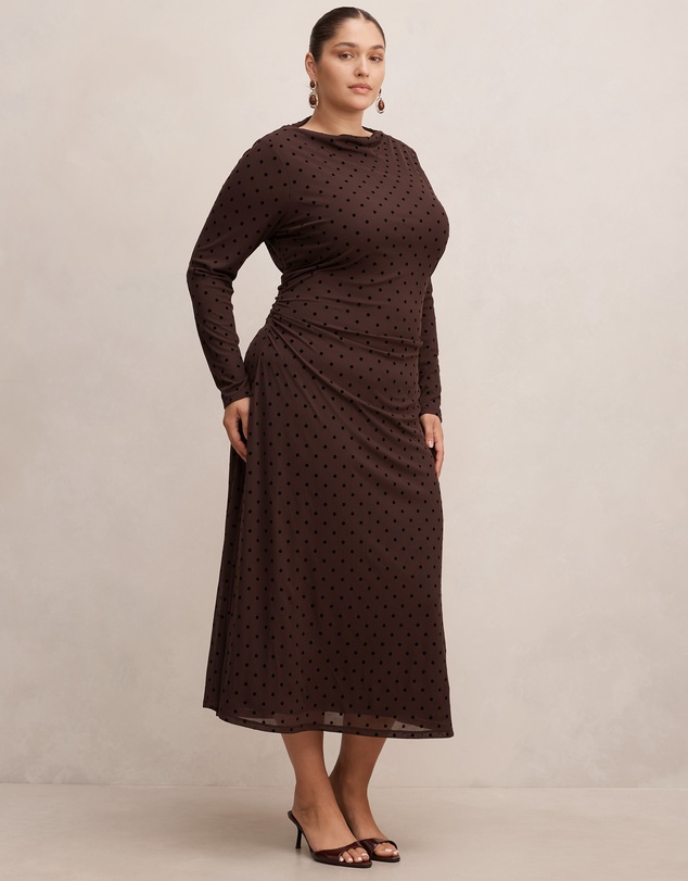 Forever New Curve - Bonnie Curve Mesh Midi Dress