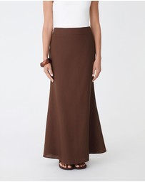 Forcast - Amelia Linen Blend Maxi Skirt