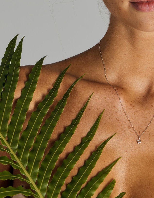 Luna Rae - Solid Gold - Earth Element Diamond Necklace