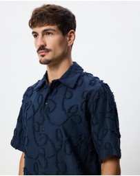 Scotch & Soda - Jacquard Short Sleeve Shirt