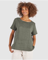 CAMIXA - Teena Linen T-shirt Top