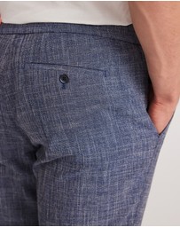 Calibre - Crossweave Elastic Waist Suit Pants Blue