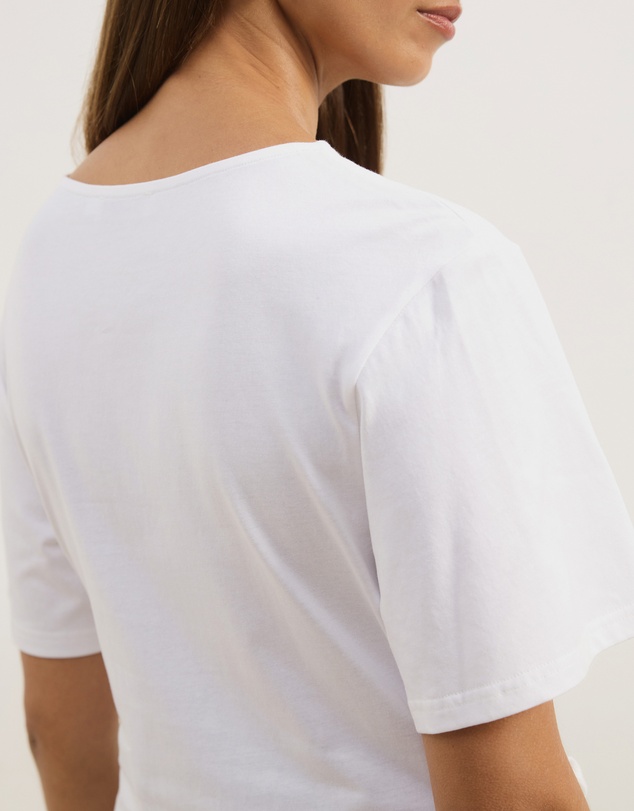 Atmos&Here - Short Sleeve Tie Waist T-Shirt