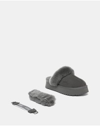 EVERAU - Australian Shepherd Ugg Musa Platform Cow Suede Upper House Shoes