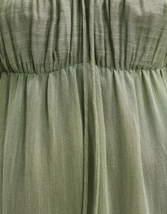 The Fated - Empire Waist Puff Sleeve Tiered Maxi Dress