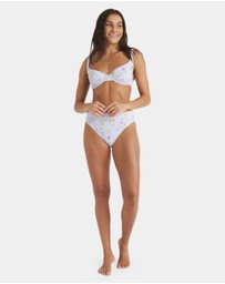 Roxy - Womens Wildflower Mid Bikini Bottom