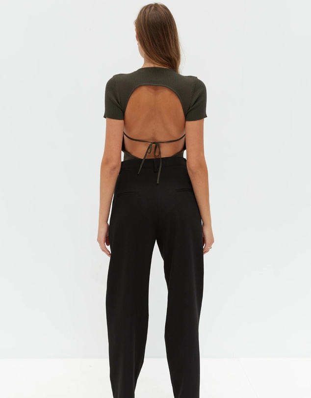 Style Addict - Knit October Short Sleeve Bodysuit